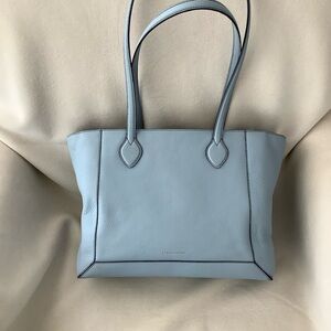Strathberry Mosaic Shopper Light Blue Leather Rare color